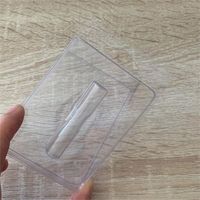 Emballages en plastique transparent personnalisés en gros avec logo pour emballages en blister vides de 0,5 ml et 1 ml