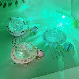 New Creative Night <b>Light</b> Schoolbag Pendant Key Chain Multicolor Atmosphere <b>Light</b> Flying <b>Projection</b> Keychain for Kids Gifts - Product Image 2