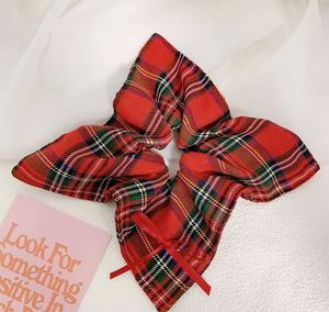 Nouvelle conception de diadème de mariage, logo personnalisé, fleurs, attaches pour cheveux, grands scrunchies en coton doux - Product Image 3