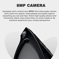 Lunettes de soleil intelligentes M01 Pro avec enregistrement photo et vidéo 4K HD, protection anti-lumière bleue, traducteur vocal IA, audio et Wi-Fi, et caméra intégrée