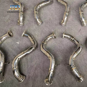 Tubo de bajada de escape pulido de acero inoxidable JTLD para tubos de escape <span class=keywords><strong>Aston</strong></span> <span class=keywords><strong>Martin</strong></span> Vantage V8 4,0 2020 - Product Image 5