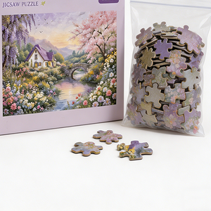 Puzzle personnalisé haut de gamme, impression de puzzle OEM, jouet DIY avec logo de marque personnalisé, emballage de puzzles pour adultes - Product Image 3