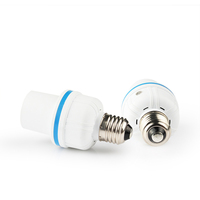 Adaptateur d'ampoule 60W E27 Capteur de lumière intérieure Support de base de lampe en plastique