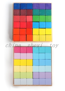 Blocs de construction en bois montessori pour bébé, vente directe d'usine, jouets en gros, garçons, filles, enfants, <span class=keywords><strong>histoire</strong></span> en chine - Product Image 4