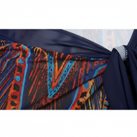 Falda pareo de playa estampada para mujer, falda larga de playa, conjunto de sarong, protección solar, 1 pieza con logo frontal