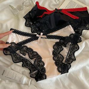 Vente en gros Sous-vêtements magnétiques pour femmes en dentelle hipster transparente sans couture très brillante coupe ajustée et fine - Product Image 3