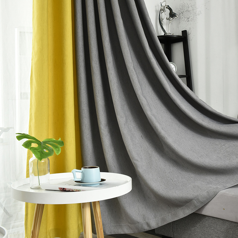 wholesale Splicing Finished Curtain Cloth Light Luxury Living Room And Bedroom Shading curtains and upholstery fabric