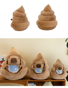 Nuevos Peluches de Capibara Adorables con Relleno de Algodón PP, Regalo de Cumpleaños Unisex, Juguete de Peluche Súper Suave con Diseño de Dibujos Animados y Alivio del Estrés - Product Image 4