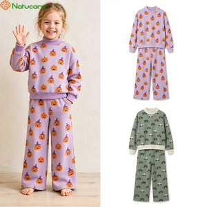 Tuta in Felpa Stile Retrò a Quadri Buffalo, Vestibilità Ampia, per <span class=keywords><strong>Bambini</strong></span>, Outfit Casual Quotidiano e per le Vacanze, Abbigliamento Streetwear e da Casa - Product Image 1