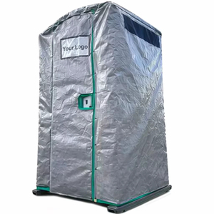 Toilettes portables industrielles en PVC pour chantier, résistantes à la corrosion, anti-moisissures, antibactériennes, à déploiement rapide - Product Image 2