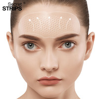 Masque facial en feuille Secret Strips Luxury Herbal Crystal Organic avec collagène, acide hyaluronique et vitamine C pour peaux sèches et anti-âge