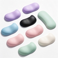 Repose-poignets ergonomique en silicone pour clavier et souris, couleur unie, soulagement de la pression, avec service de découpe personnalisé pour le bureau et le gaming