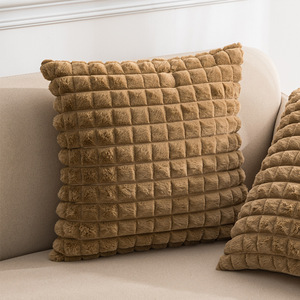 <span class=keywords><strong>Housse</strong></span> de <span class=keywords><strong>Coussin</strong></span> Moderne en Velours Doux Couleur Unie pour Canapé de Salon, Vente en Gros - Product Image 4