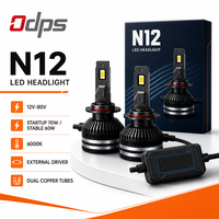 Phares LED de voiture ODPS haute puissance 60W 8000LM H1 H4 H7 H8 H9 H11 9005 9006 HB3 avec télécommande et fonction clignotante