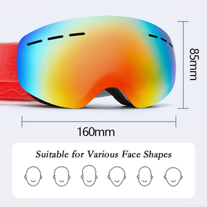 Lunettes de <span class=keywords><strong>ski</strong></span> anti-buée haute définition à double couche pour enfants OTG à la mode UV400 lunettes coupe-vent extérieures - Product Image 2