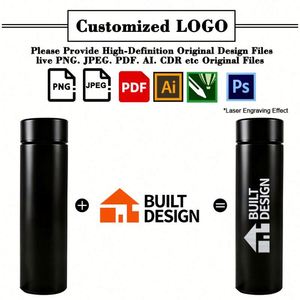 Wholesale Custom Logo 500ml Vacuum Flasks With LED Temperature Display Business Promo Gift Stainless Steel <b>Smart</b> Water Bottle - Product Image 2