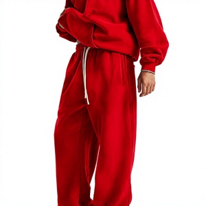 Pantalones deportivos de felpa con bordado personalizado, MOQ bajo, para minoristas estadounidenses, tallas S, M, L, XL - Product Image 1