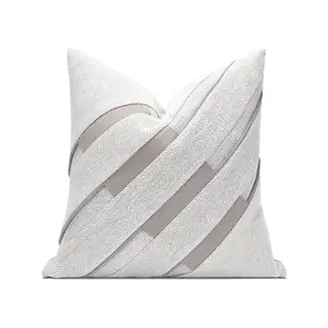 AIBUZHIJIA federa per cuscino da soggiorno moderna semplice 18X18 pollici 45X45 Cm fodera per cuscino fodera per cuscino decorativo