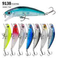 Leurre flottant micro-matière pour truite de ruisseau, 66 mm, 7,8 g, type Noru