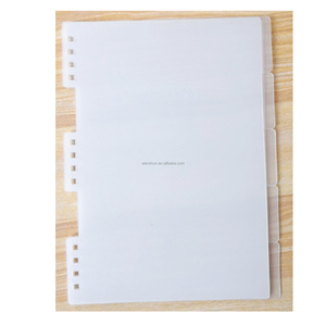 Diviseurs de planificateur en PP givré personnalisé Page 5 Diviseurs en PP à onglet latéral pour autocollants d'étiquettes - Product Image 5