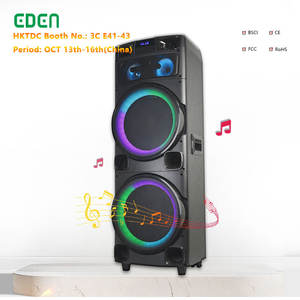 Altavoz de Madera Inalámbrico Bluetooth para DJ y Karaoke, Equipo de Sonido Profesional de Alta Fidelidad para el Hogar, Party BOX de 1000 W - Product Image 1