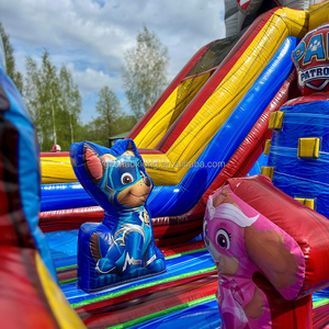 Di động thương mại <span class=keywords><strong>Inflatable</strong></span> tuần tra thư bị trả lại Nhà trượt Combo trẻ em <span class=keywords><strong>Inflatable</strong></span> lâu đài sân chơi con chó nhảy lâu đài với Blower - Product Image 4