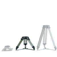 QFYS - Trépied vidéo léger en aluminium avec roulettes pour appareil photo numérique reflex pliable