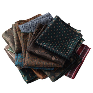Mouchoir de poche jacquard rétro pour homme 23x23cm, motif élégant, accessoire d'affaires - Product Image 5