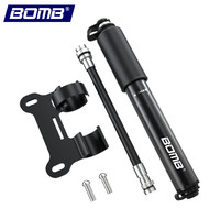Pompe à vélo portable BOMB, mini pompe à air pour pneus de vélo, gonfleur de pneus en alliage d'aluminium, pompe manuelle, vente en gros