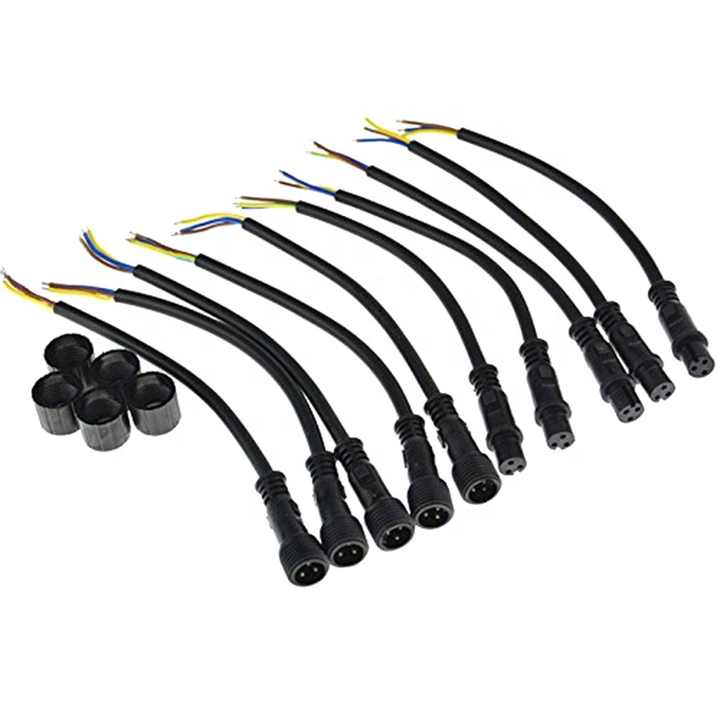 HUALAND 2 pcs Black 4 Pins LED Splitter Cable LED