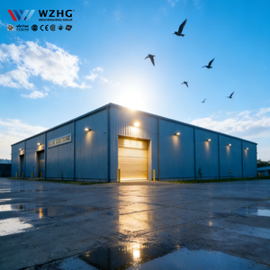 Taller Prefabricado de Acero Q355B de Ensamblaje Rápido para Almacenamiento Agrícola, Certificado CE, Listo para Enviar, Galvanizado, Vida Útil de 50 Años - Product Image 1