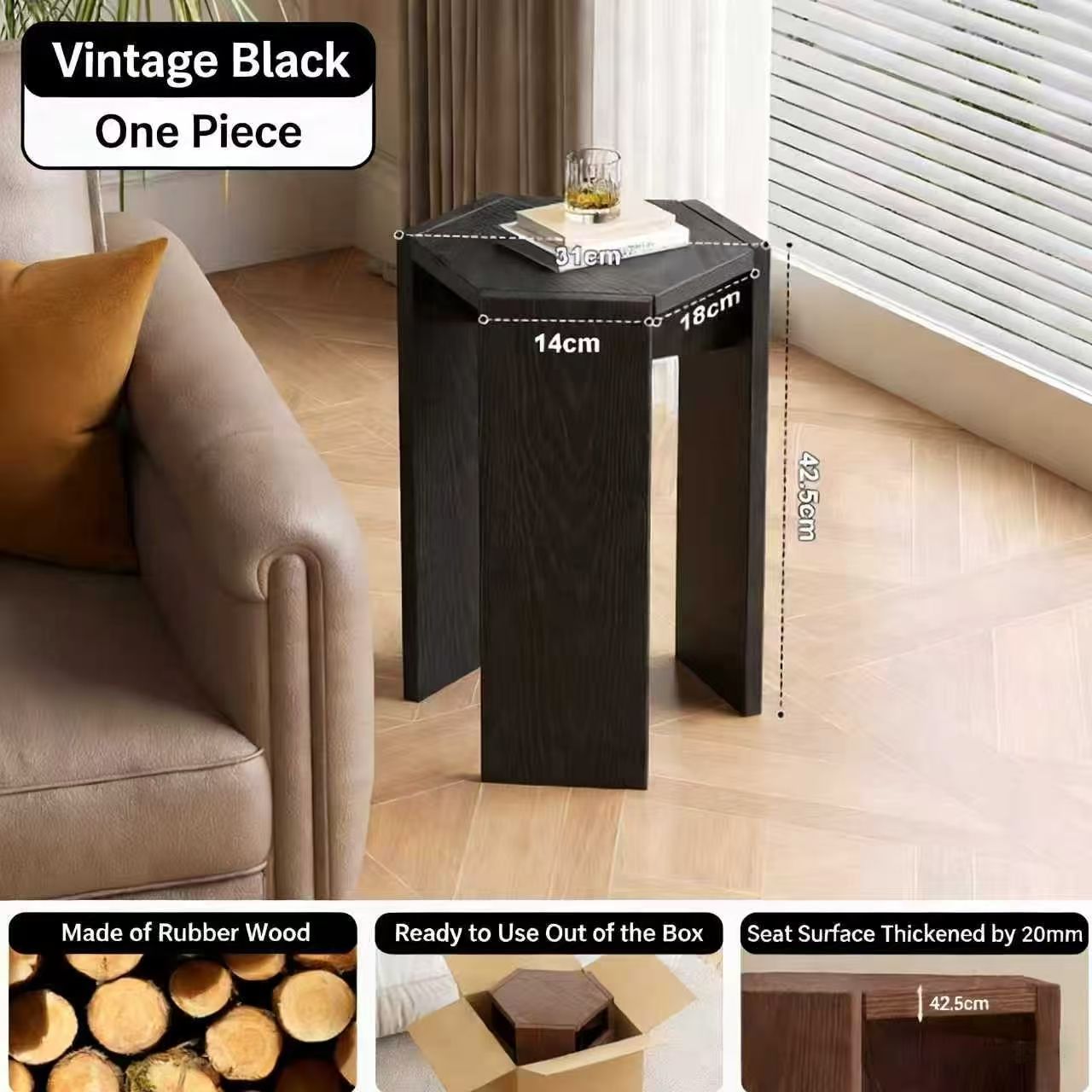 Feuille simple noire au milieu (épaissie et audacieuse)