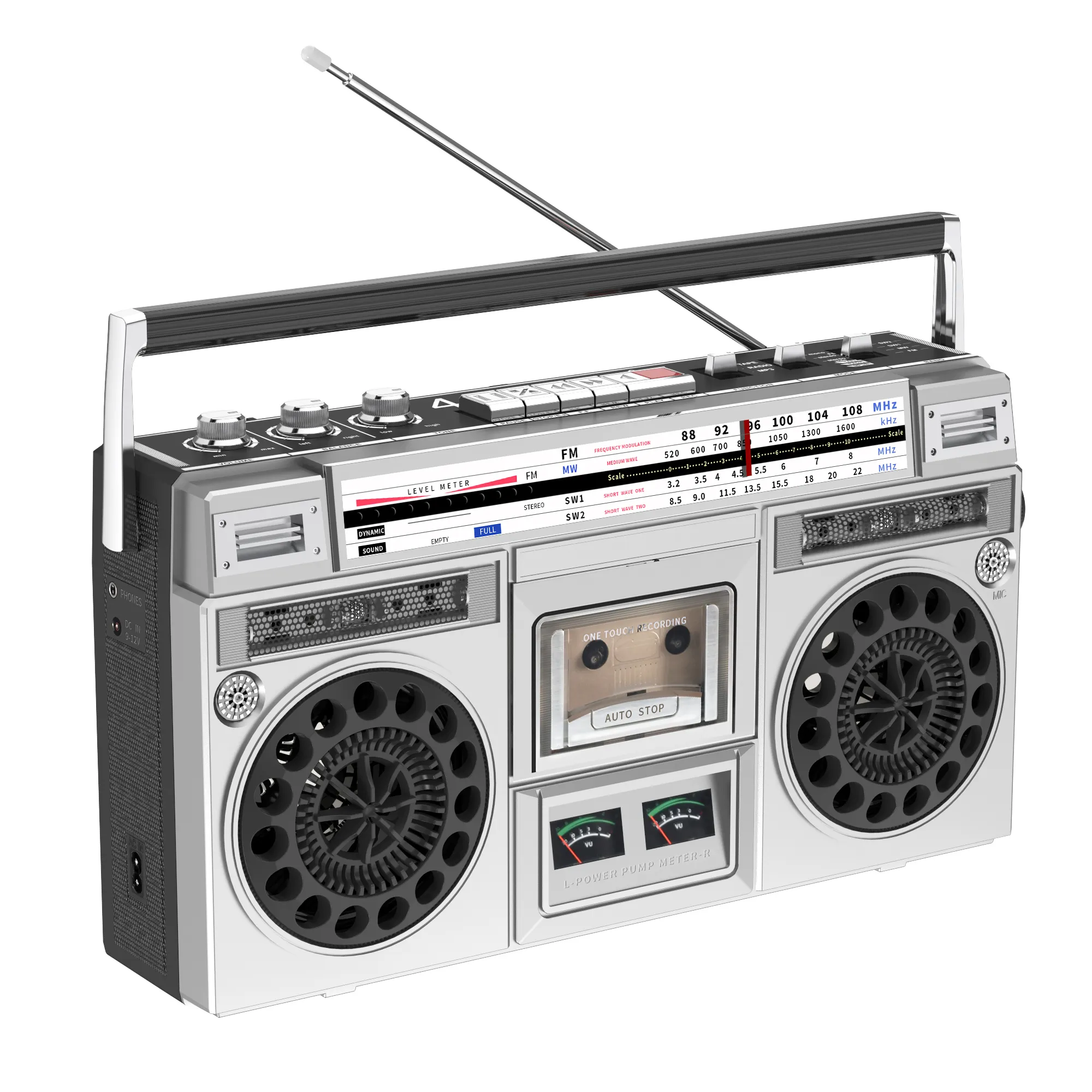 באיכות גבוהה רטרו בציר רטרו boombox קלטת מקליט עם סטריאו Mp3