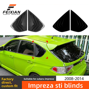 สติ๊กเกอร์ติดกระจกหลังทรงสามเหลี่ยมสำหรับ <span class=keywords><strong>Subaru</strong></span> <span class=keywords><strong>Impreza</strong></span> <span class=keywords><strong>WRX</strong></span> STI Hatchback ปี 2008-2014 อะไหล่ตกแต่งภายนอก - Product Image 1
