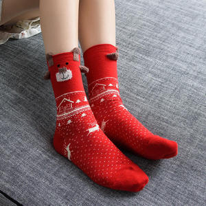 Meilleurs chaussettes <span class=keywords><strong>de</strong></span> Noël vintage haut <span class=keywords><strong>de</strong></span> gamme en tricot personnalisées, au <span class=keywords><strong>crochet</strong></span>, duveteuses, avec logo personnalisé - Product Image 2
