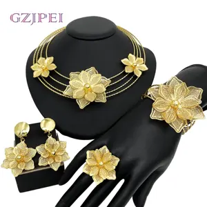 GF114 flower necklace Jewelry set with various flower shape moroccan jewelry wholesale