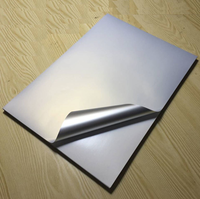 20 feuilles d'étiquettes autocollantes A4, brillantes ou mates, en PET argenté, pour imprimante jet d'encre, papier autocollant en vinyle