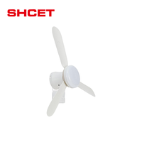 Ventilateur de plafond avec lumière et télécommande pour la maison, moteur DC en cuivre, blanc