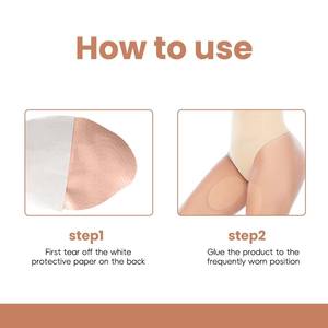 Coussinets autocollants <span class=keywords><strong>anti</strong></span>-<span class=keywords><strong>frottement</strong></span> imperméables et invisibles pour les cuisses Patchs d'extérieur pour le corps avec <span class=keywords><strong>anti</strong></span>-friction pour le confort - Product Image 6