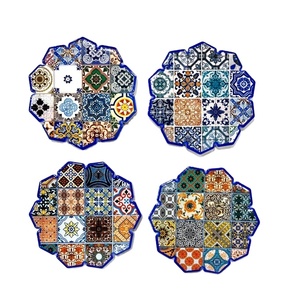 Personalized Heat Resistant Absorbent Flower Bohemian Mandala Kitchen Mat Ceramic <b>Coaster</b> <b>for</b> <b>Drinks</b> Mats - Product Image 1