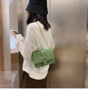 Minissimi - Bolso de Mano Pequeño de PU para Mujer, con Cierre, para Uso Diario en Invierno y Primavera, Bolso de Moda con Cadena - Product Image 3