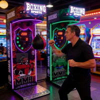 Machine de boxe d'arcade en gros pour usine, machine de test de force de frappe à vendre, idéale pour centre de jeux à fort rendement