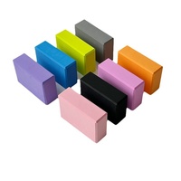 Brique de yoga EVA en mousse haute densité, blocs d'étirement fitness personnalisables en plusieurs couleurs