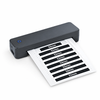 Printer Thermal A4 Mobile Android, Koneksi Nirkabel Monokrom untuk Perjalanan, Kantor Mobile Sekolah Rumah