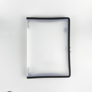 Transparent Document Organizer Bag A4 Plastic PP File Folder Multifunction School Office Storage Creative Zipper Case Pouch