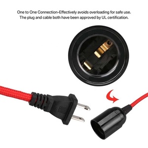 Dây Nguồn Có Công Tắc Điều Chỉnh Độ Sáng Kéo Dài Đèn Lồng Treo Dây Đèn Dây Cáp Ổ Cắm E26 <span class=keywords><strong>E27</strong></span> - Product Image 3