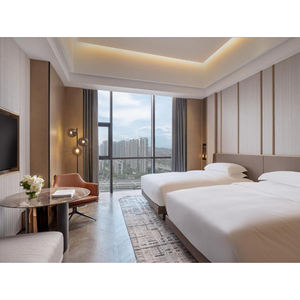 Ensemble de meubles de chambre à coucher en bois massif sur mesure, de qualité hôtelière <span class=keywords><strong>5</strong></span> <span class=keywords><strong>étoiles</strong></span>, directement de l'usine, avec mobilier de salon et de chambre. - Product Image 2