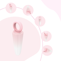 Großhandel OEM KI-gesteuerter APP-Fernbedienungs-Klitorisvibrator Niedlicher Eiscreme-Mini-Interaktiver Sexspielzeug für Frauen USB-Aufladbar