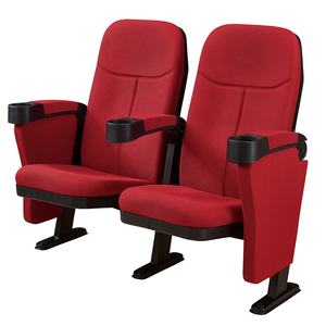 Sillas de auditorio de <span class=keywords><strong>cine</strong></span> con respaldo alto de plástico plegables azules modernas baratas 2022 - Product Image 5