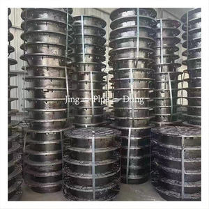 Tapa de <span class=keywords><strong>Alcantarilla</strong></span> Redonda de Hierro Negro Duradera de Tamaño Personalizado, Marca Jingdong, Fabricada en China, Venta Caliente, En124 D400 - Product Image 5